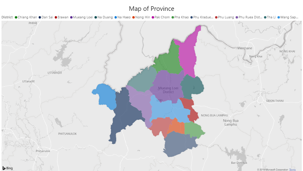 Map of Loei